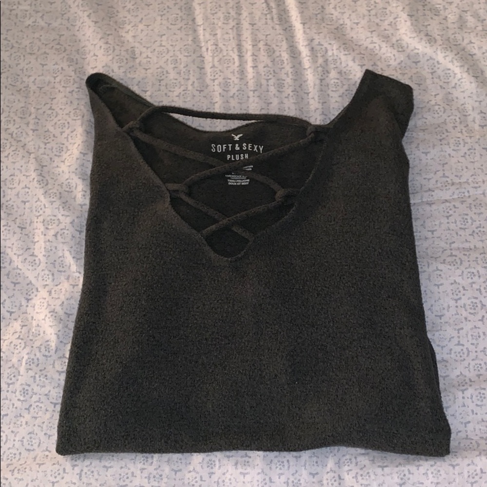 American Eagle Plush Shirt